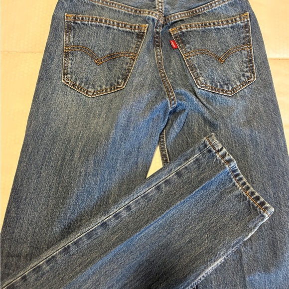 Levi's Denim - Levi's Blue Denim Straight Leg Jeans with Red Tab